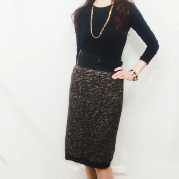 Vintage Designer Fendi Wool Knit Pencil Skirt- 44 - Picture 10 of 10